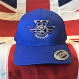 Winged Pig Embroidered Snapback - Blue