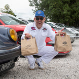 Winged Pig Embroidered Snapback - Blue