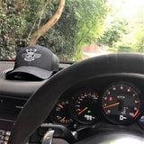 Winged Pig Embroidered Snapback - Black